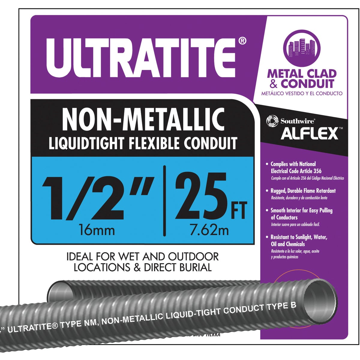 25' 1/2" LIQTITE CONDUIT - 55094221 by Southwire Company