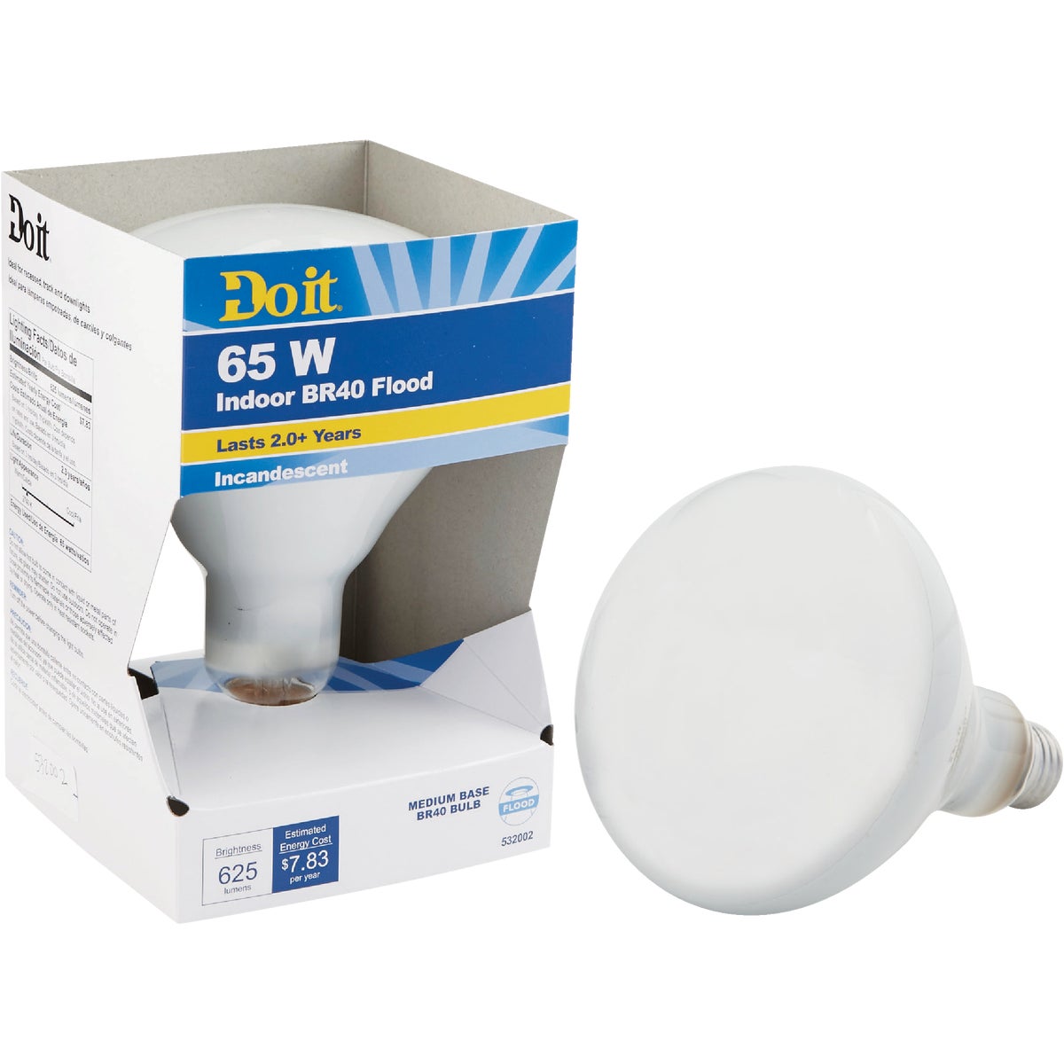65W REFLECTOR BULB - 18394 65BR40/FL-DIB by G E Private Label