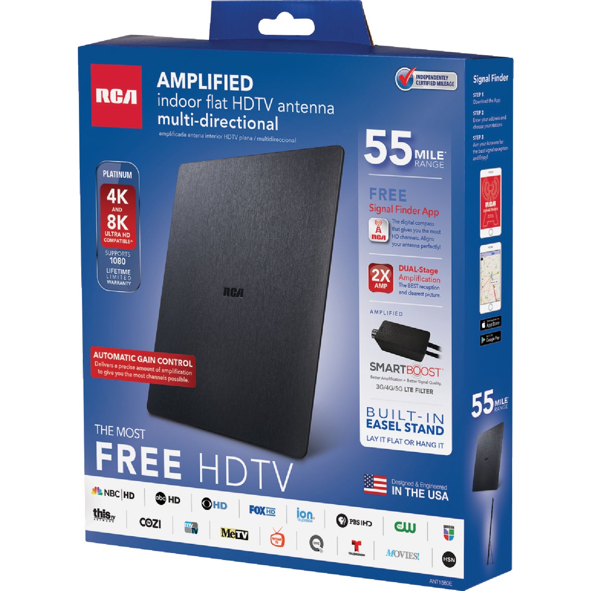 FLAT AMP INDOOR ANTENNA - ANT1450BR by Audiovox Accessories