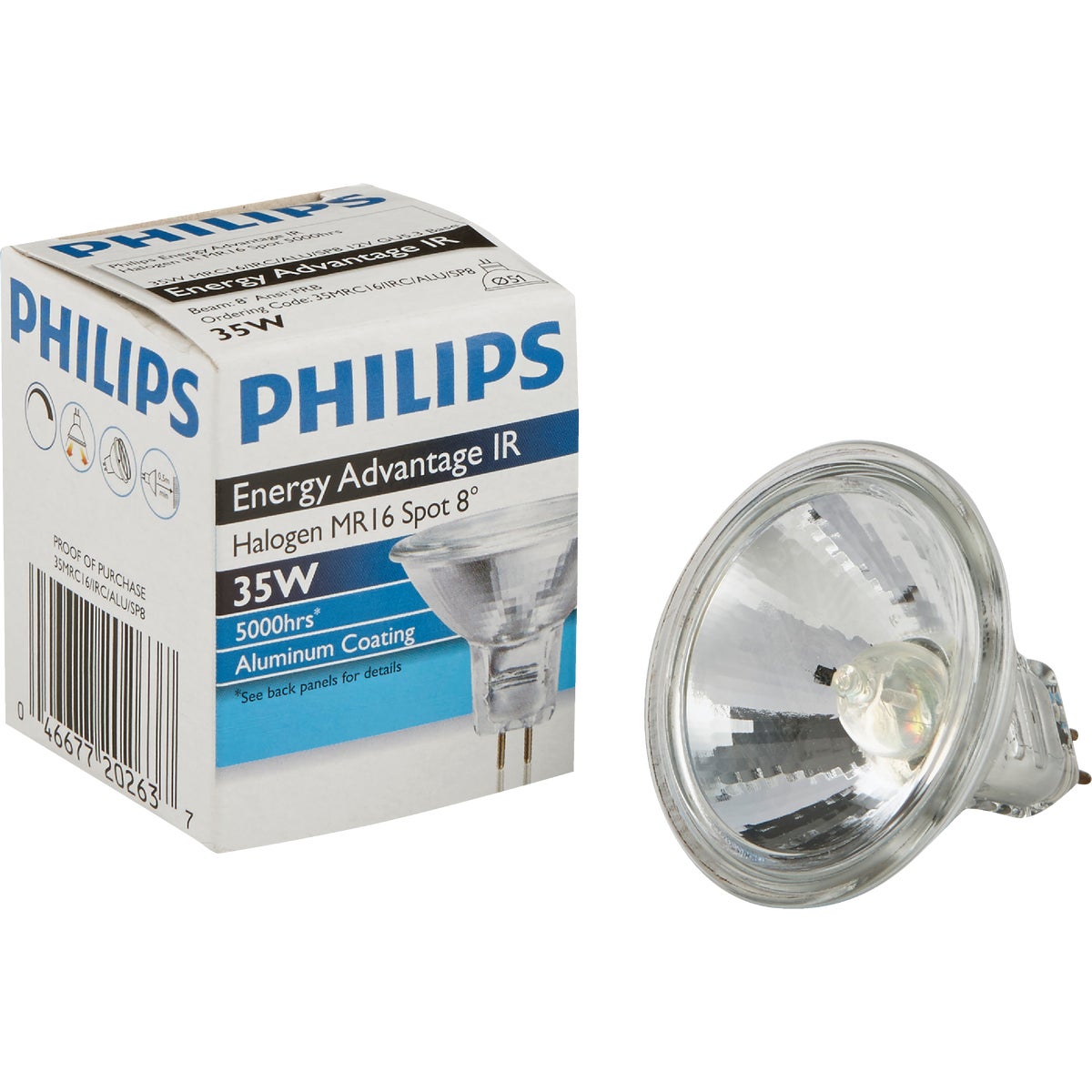 20W SPOT HALOGEN BULB - 25481 Q20MR16/SP by G E Lighting