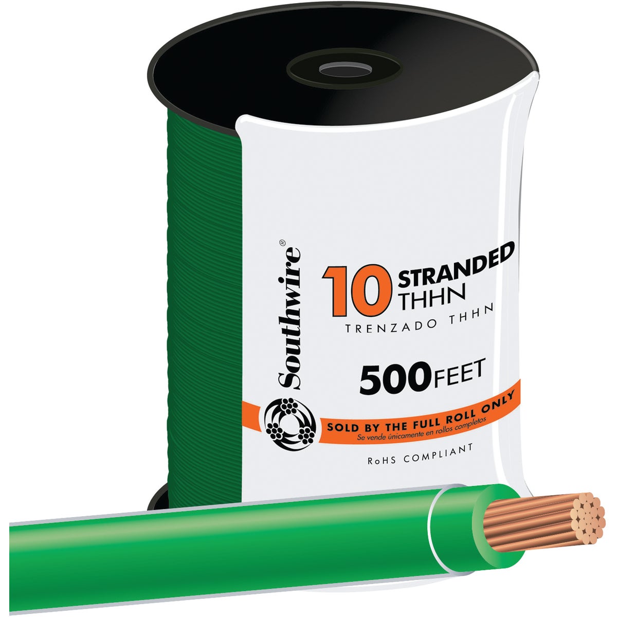 500' 10STR GRN THHN WIRE - 22977357 by Southwire Company