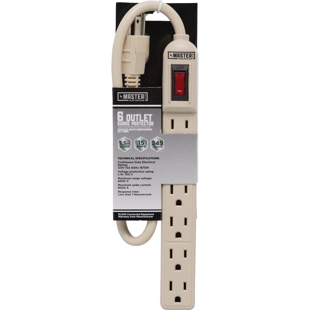 6-OUTLET SURGE STRIP
