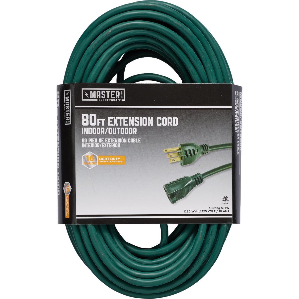 80' 16/3 GREEN EXT CORD - OU-JTW163-80X-GR by Do it Best