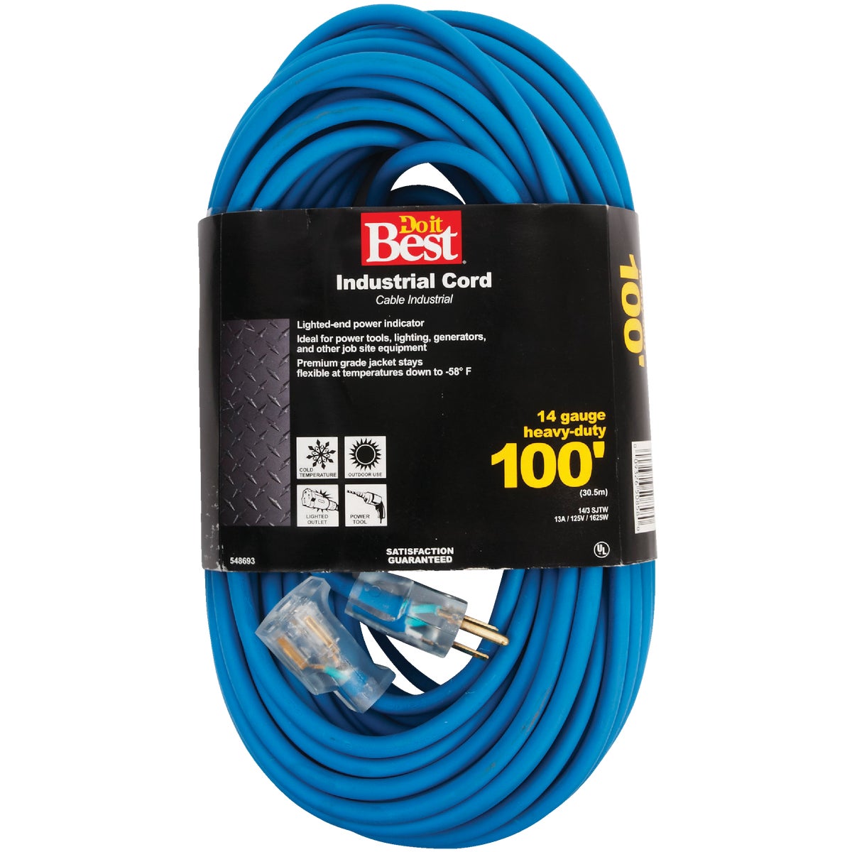 100' 14/3 BLUE EXT CORD - RL-JTW143-100-BL by Do it Best