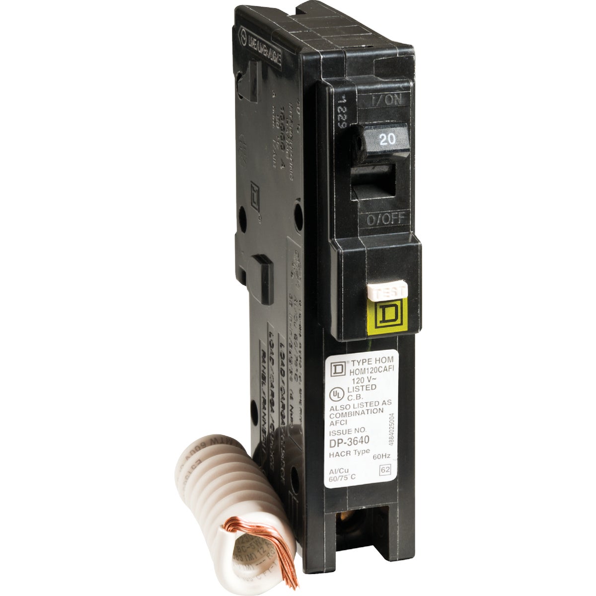 COMBO ARC FAULT BREAKER - HOM120CAFIC by Square D Co