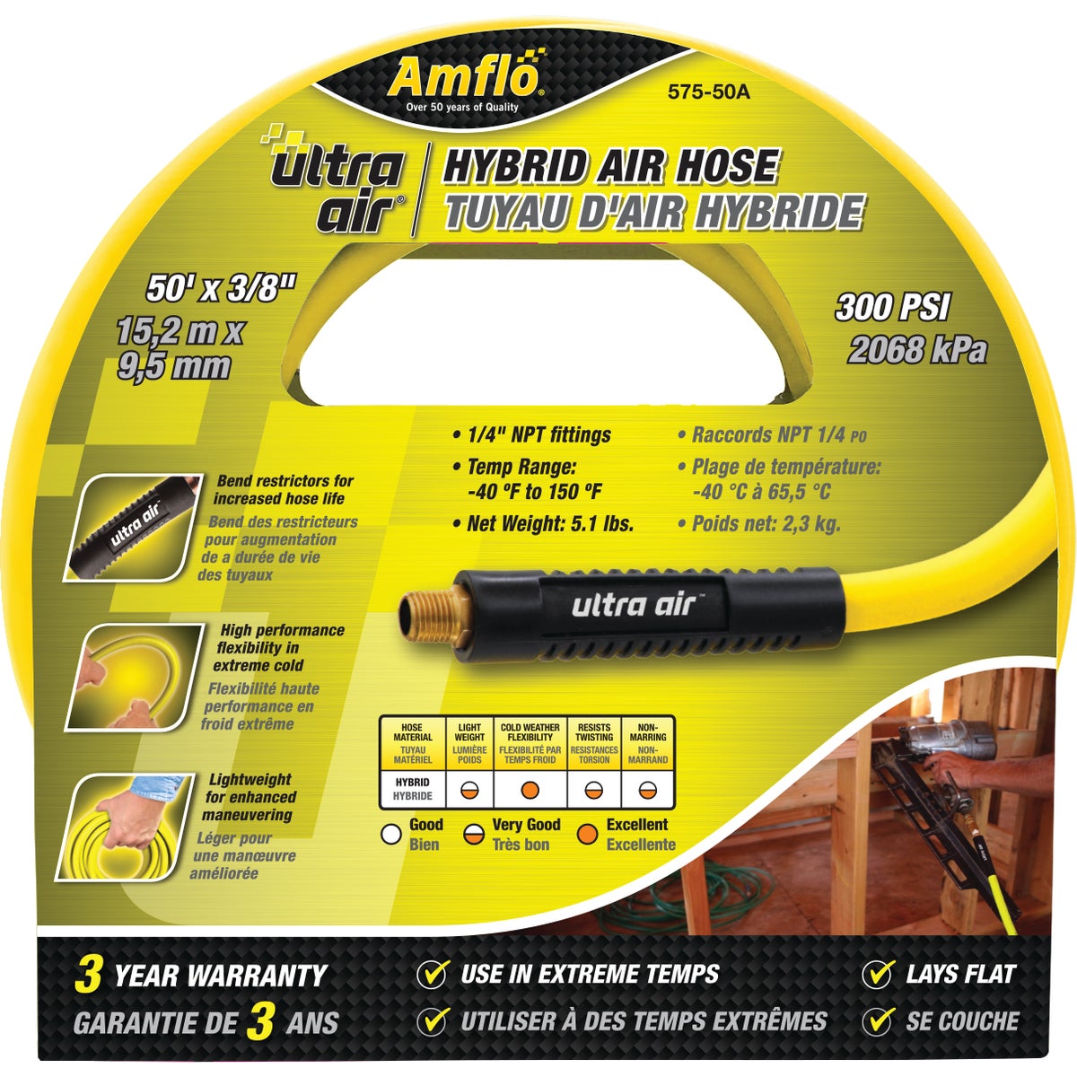 50' X 3/8" PVC AIR HOSE - 577-50A by Plews  Lubrimatic