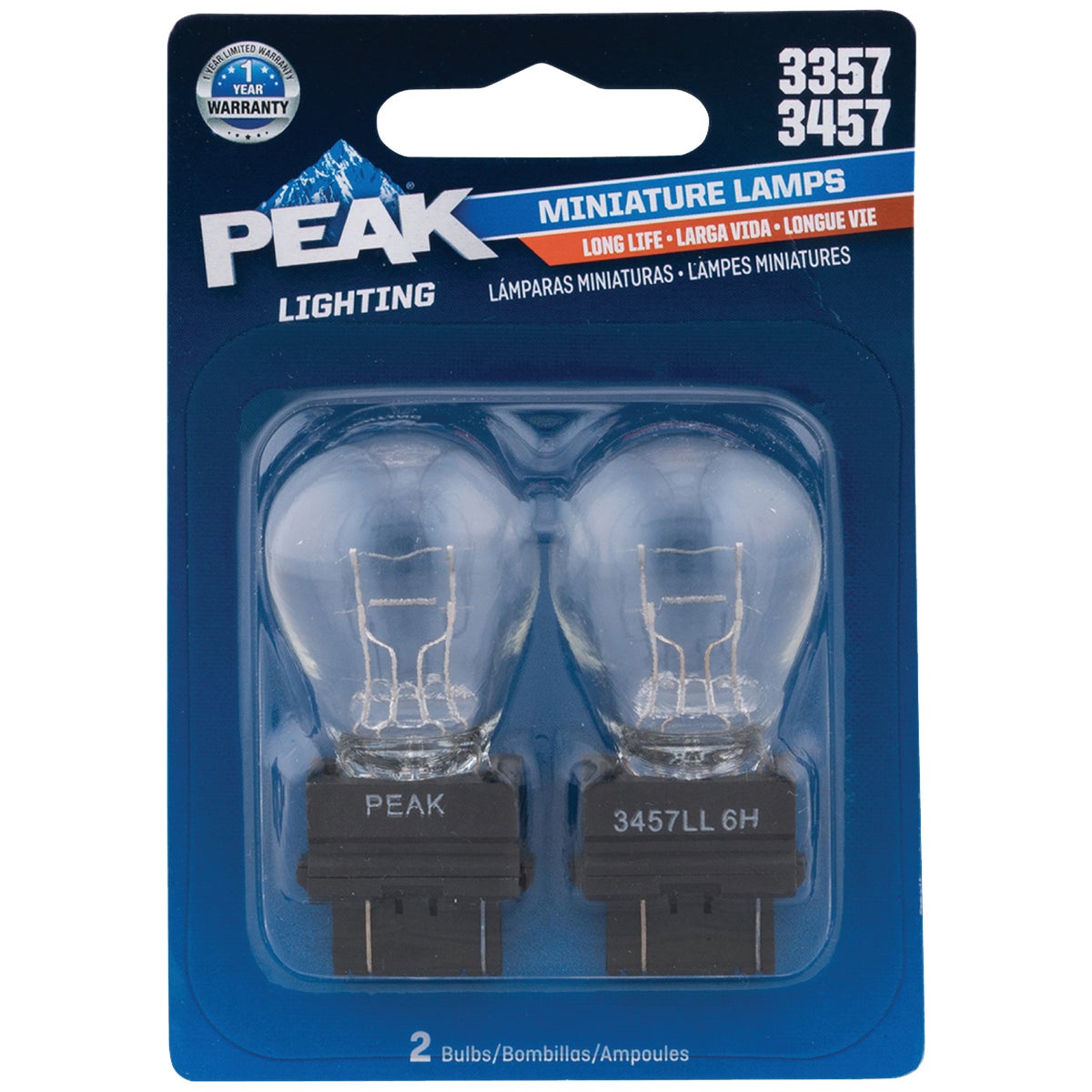 2PK 3457 AUTO BULB - 14387 3457/BP2 by G E Automotive