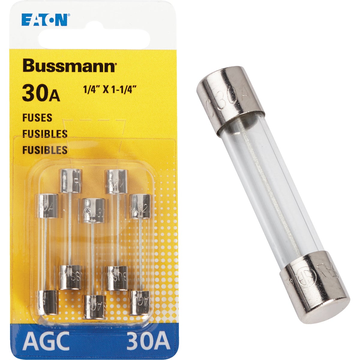 30AMP FUSE - BP/AGC-30-RP by Bussmann Cooper