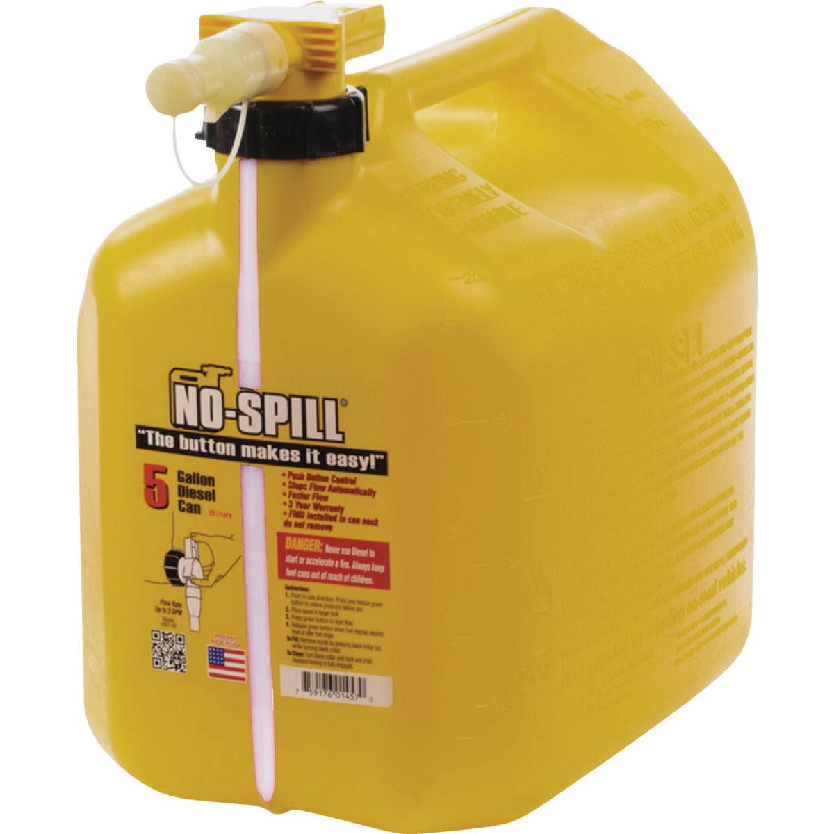 5GAL DIESEL CAN - 1457 by No Spill Inc