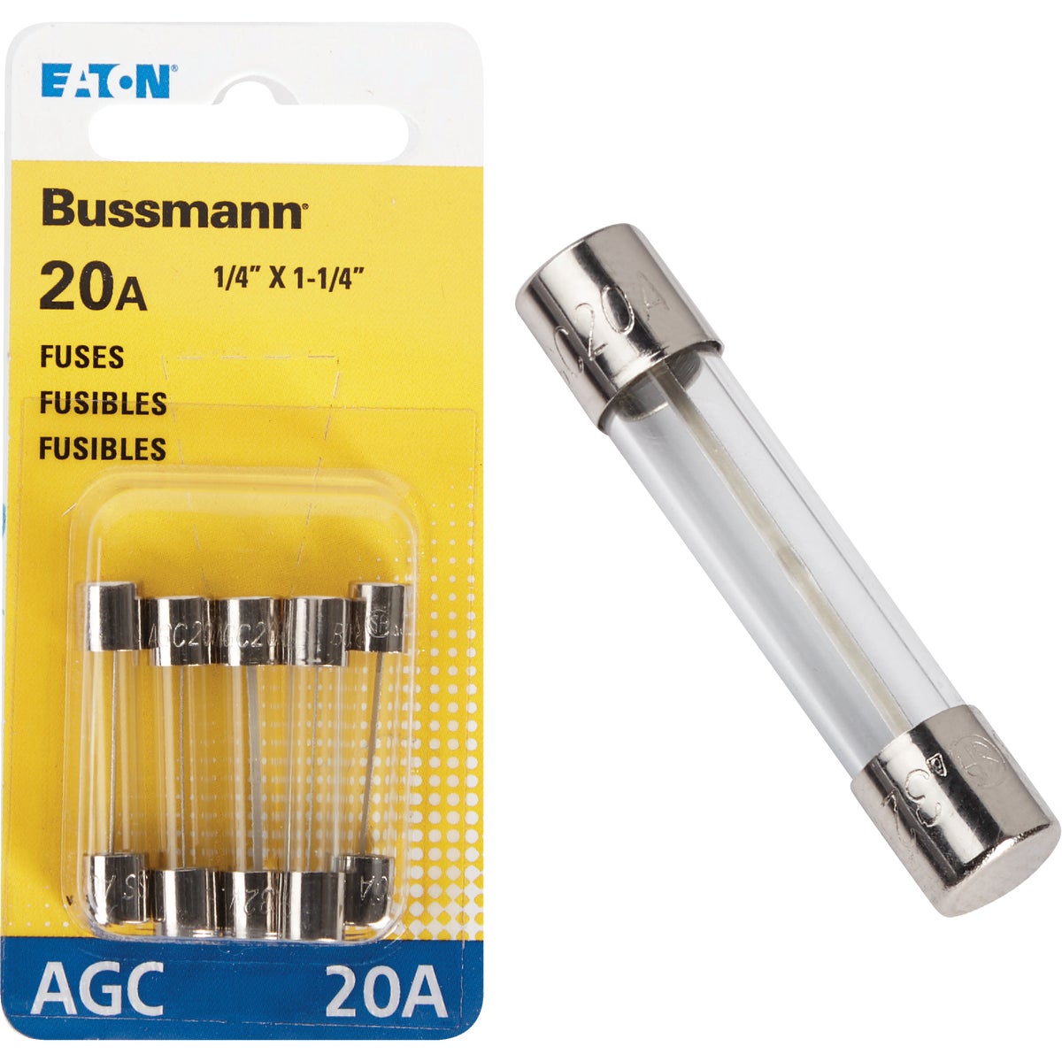 20AMP FUSE - BP/AGC-20-RP by Bussmann Cooper