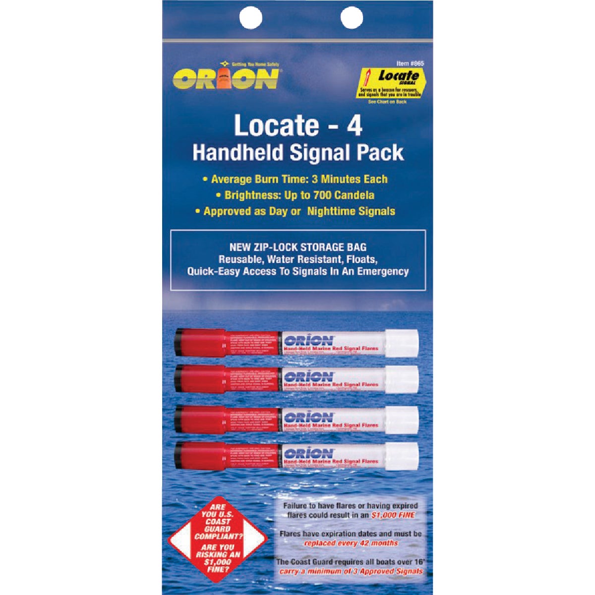 4PK SIGNAL FLARES - 191-865 by Seachoice Prod