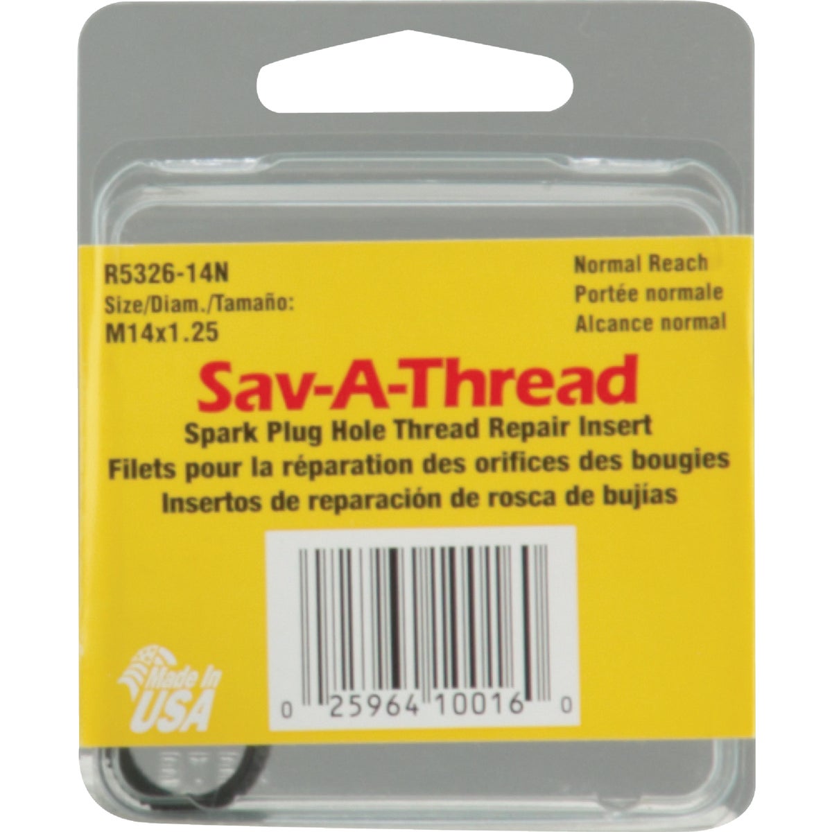 NML SPKPLG THREAD INSERT - R5326-14N by Helicoil Div Emhart