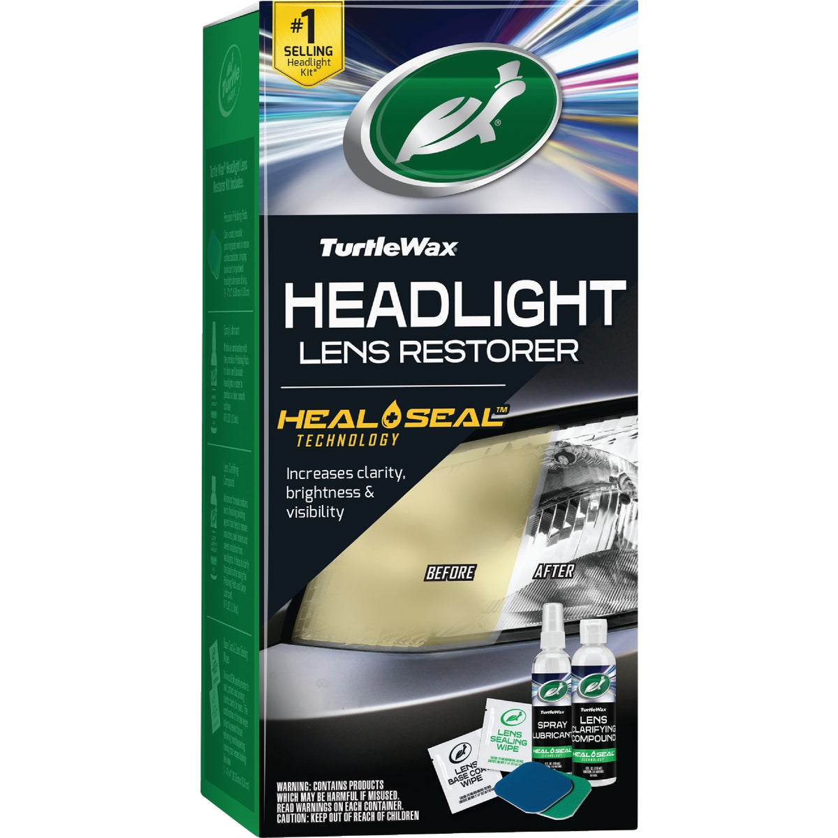 HEADLIGHT LENS RESTORER - T240KT by Turtle Wax Inc