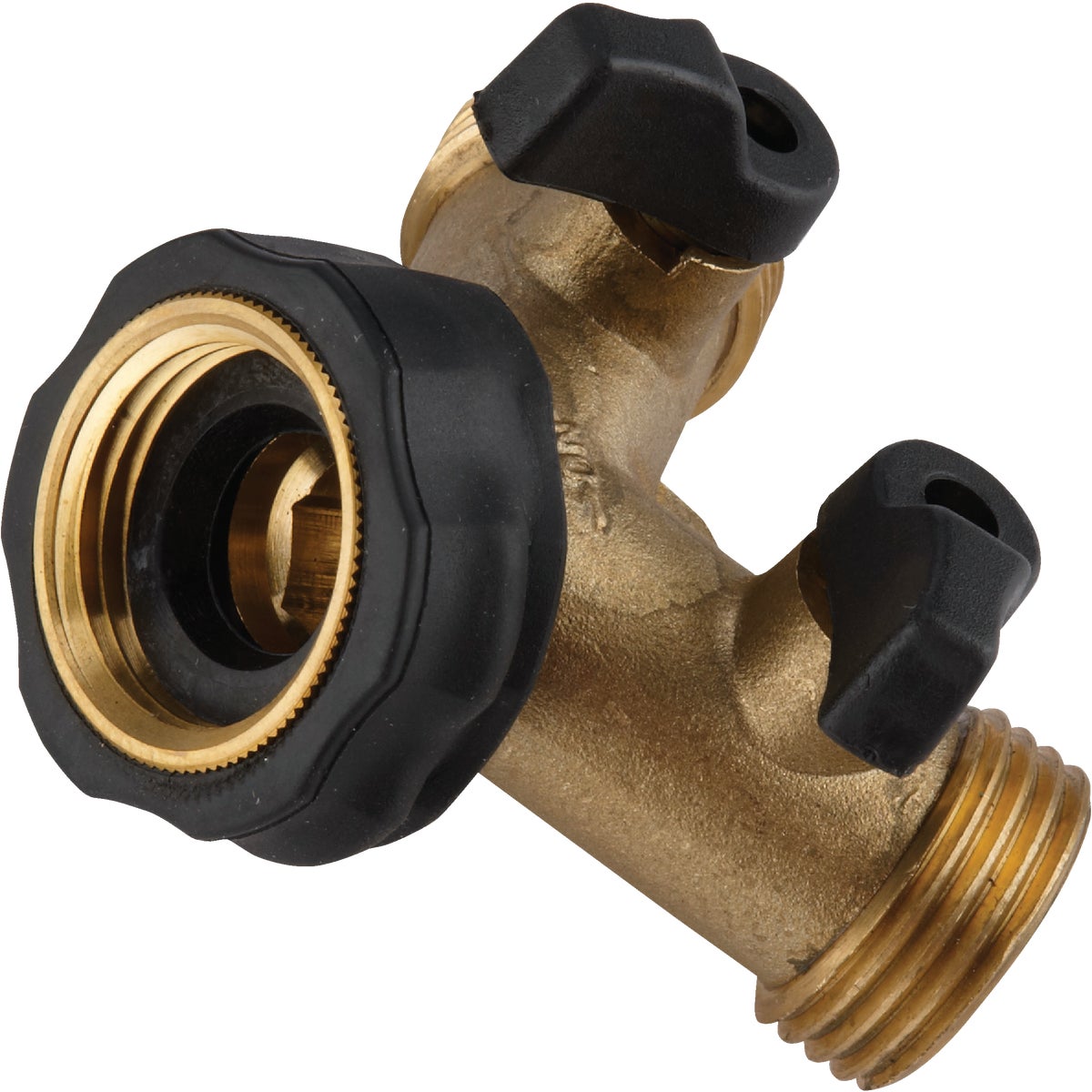 BRASS SHUT OFF Y-VALVE - 20123 by Camco Mfg.