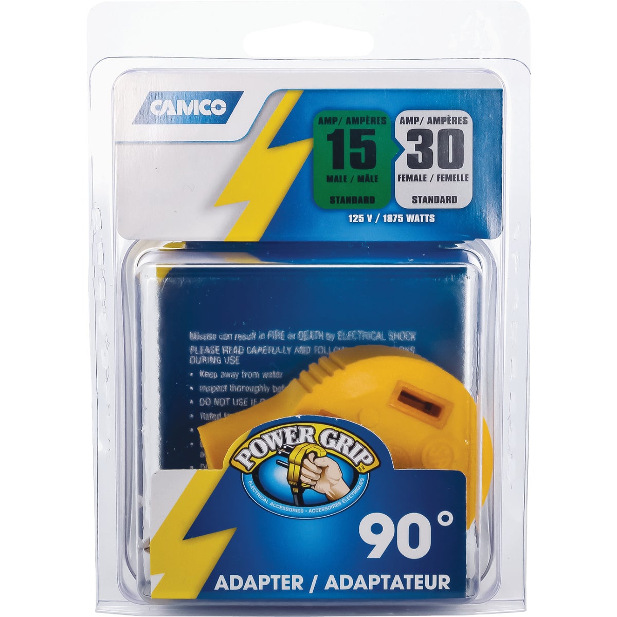 15 M -30 F 90D ADAPTER - 55325 by Camco Mfg.