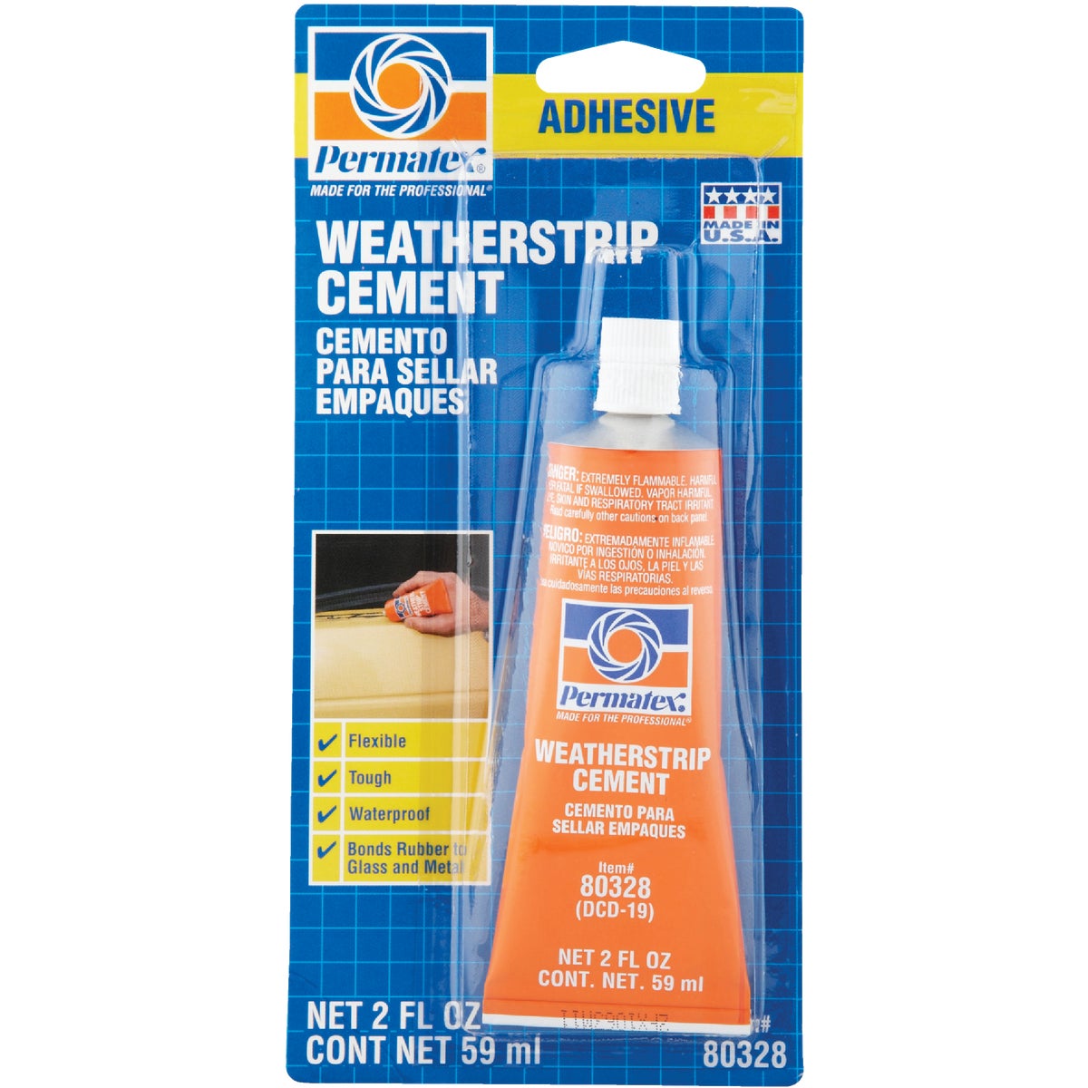 2OZ WEATHERSTRIP CEMENT - 80328 by Permatex Inc