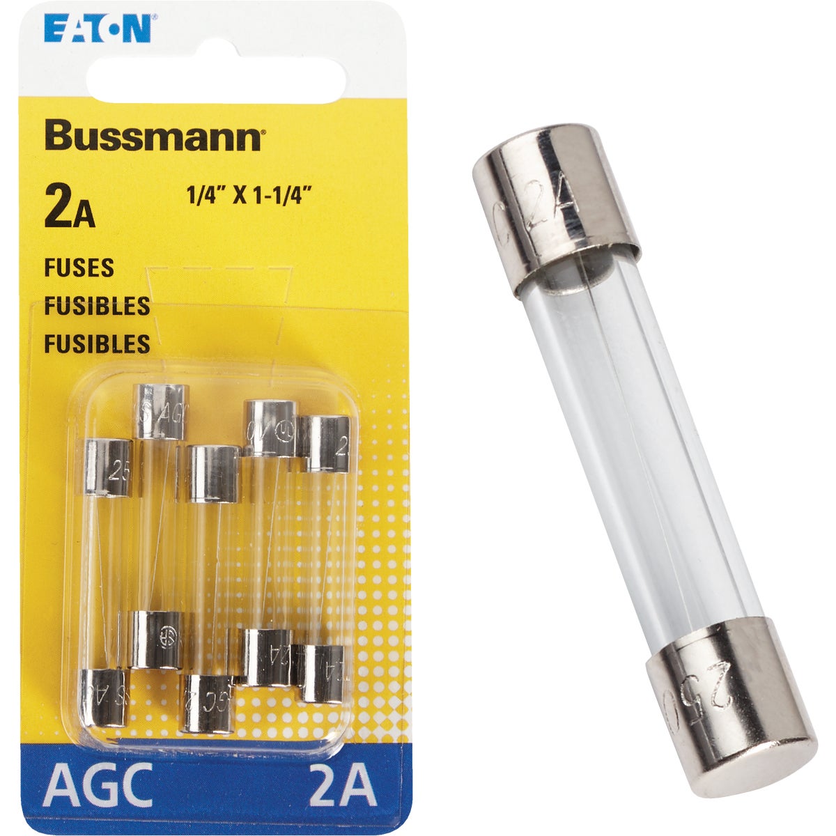 2AMP FUSE - BP/AGC-2-RP by Bussmann Cooper
