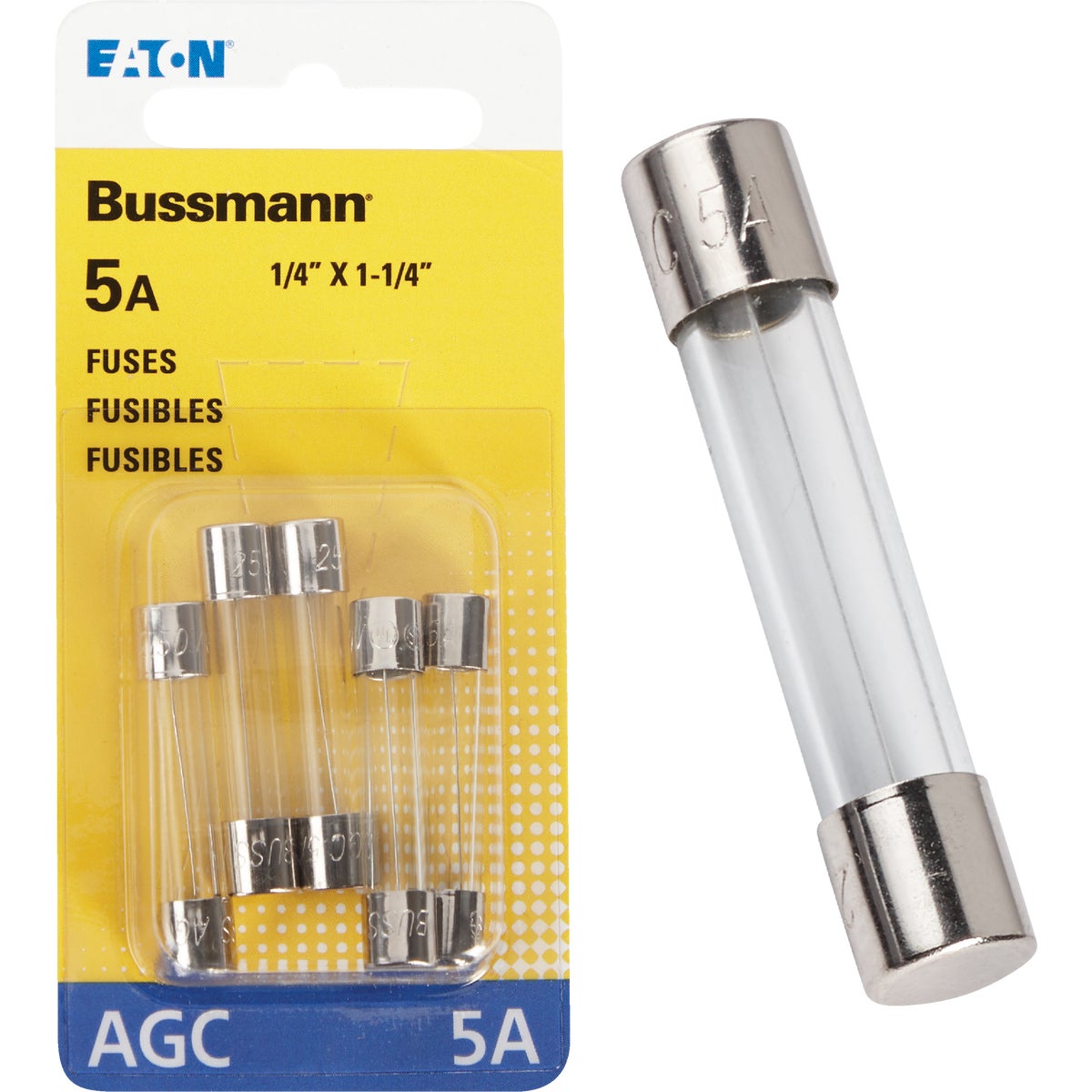 5AMP FUSE - BP/AGC-5-RP by Bussmann Cooper