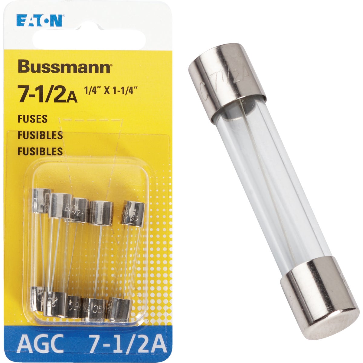 7-1/2AMP FUSE - BP/AGC-7-1/2-RP by Bussmann Cooper