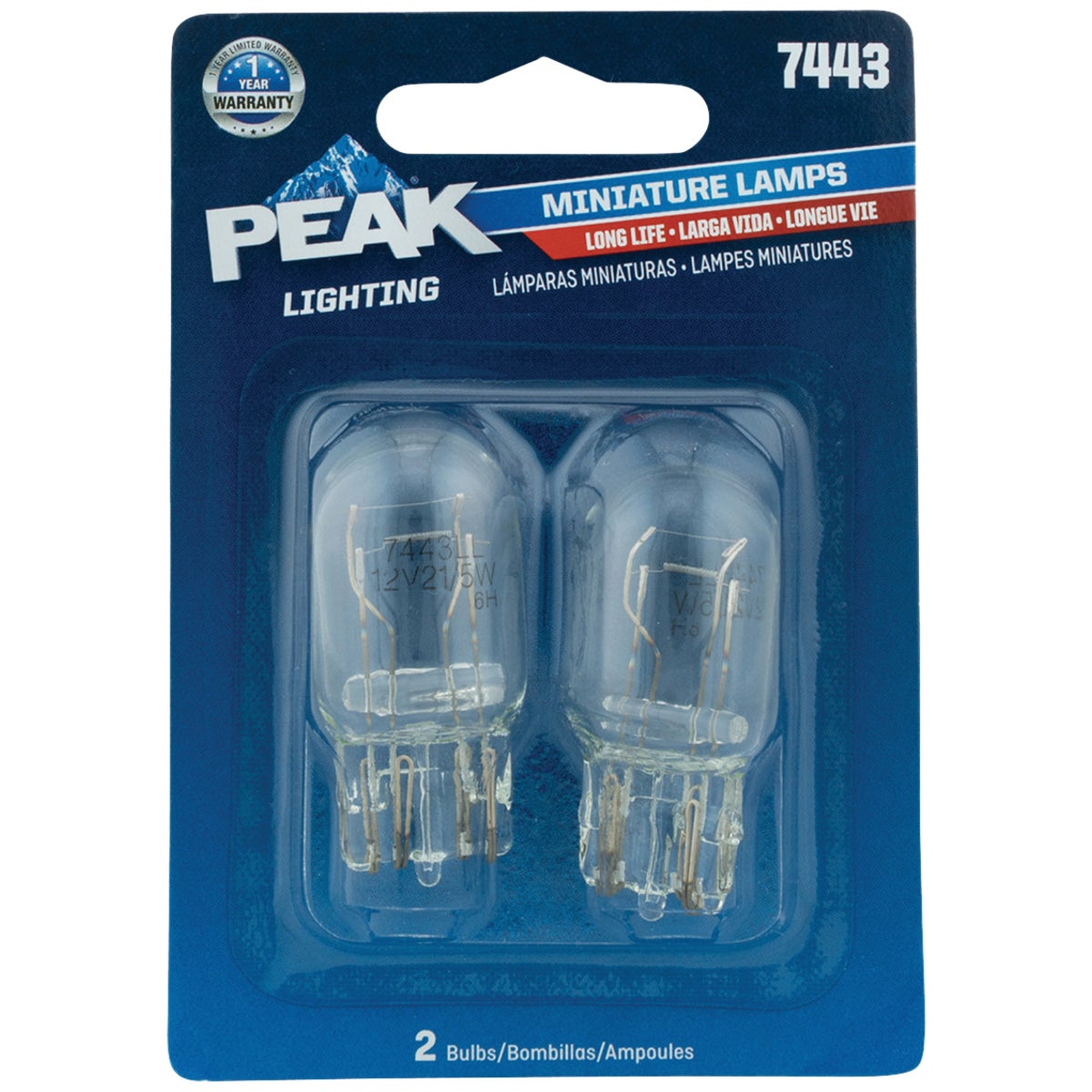 2PK 7443 26201 AUTO BULB - 26201 7443/BP2 by G E Automotive