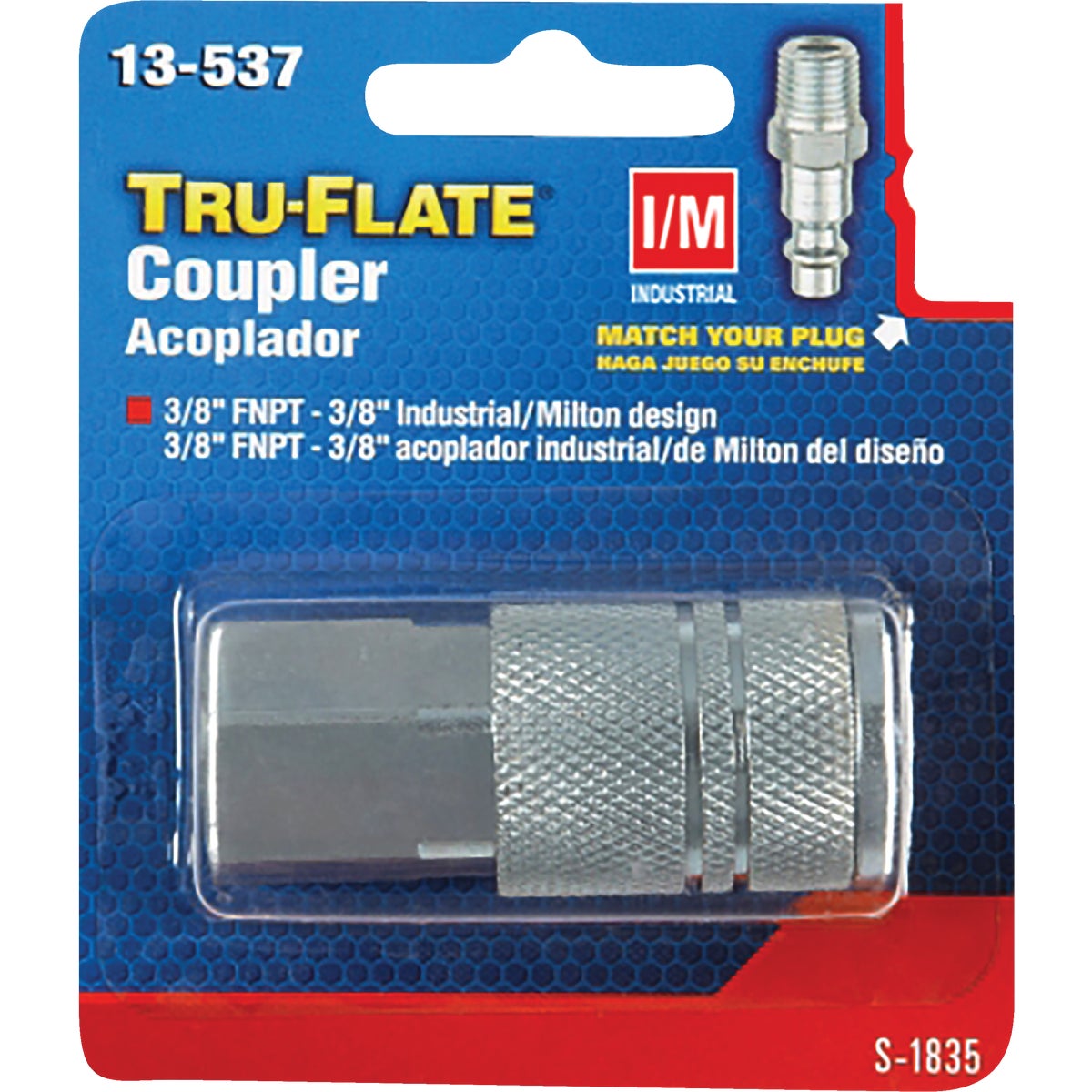 3/8"I/M FEMALE COUPLER - 13-537 by Plews  Lubrimatic