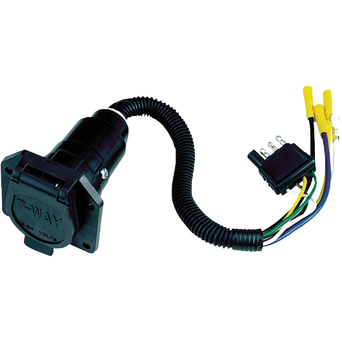 4 FLAT/7 ROUND CONNECTOR - 47205 by Hopkins Mfg Corp