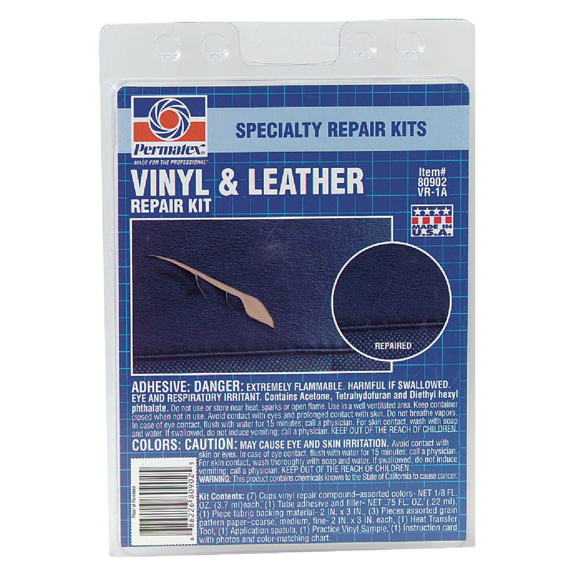 VINYL/LEATHER REPAIR KIT - 80902 by Permatex Inc