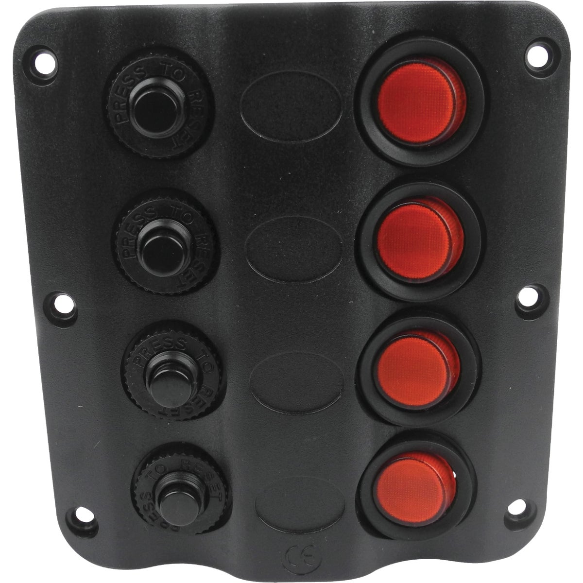 4-GANG LED SWITCH PANEL - 12321 by Seachoice Prod