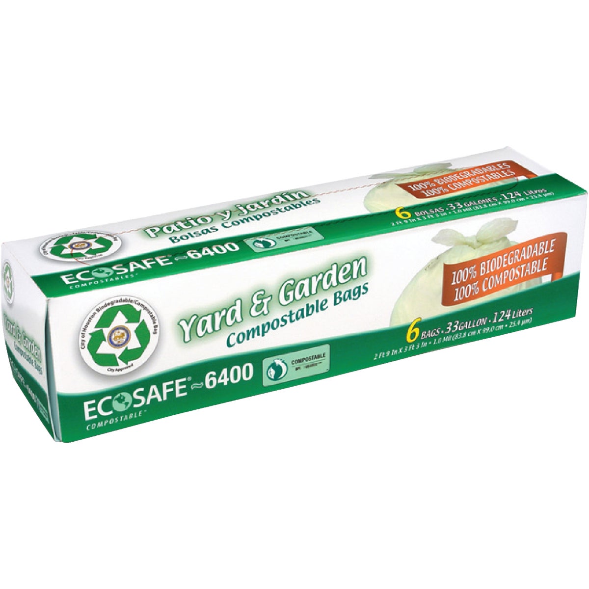 6CT 33GAL TRASH BAGS - GKL042657 by Presto Products
