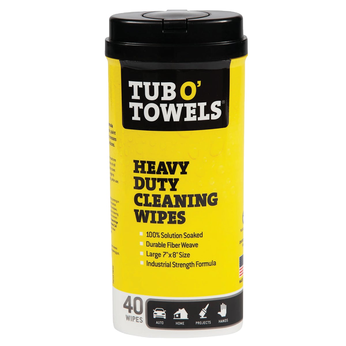 40CT TUB O TOWELS - TW40 by Federal Proces Incom