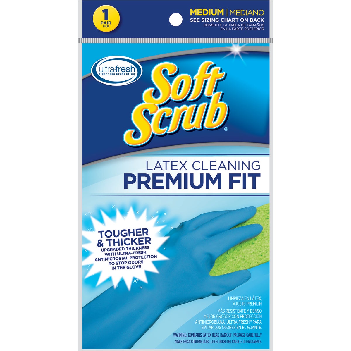 MEDIUM RUBBER GLOVES - 69982 by Lehigh Spontex