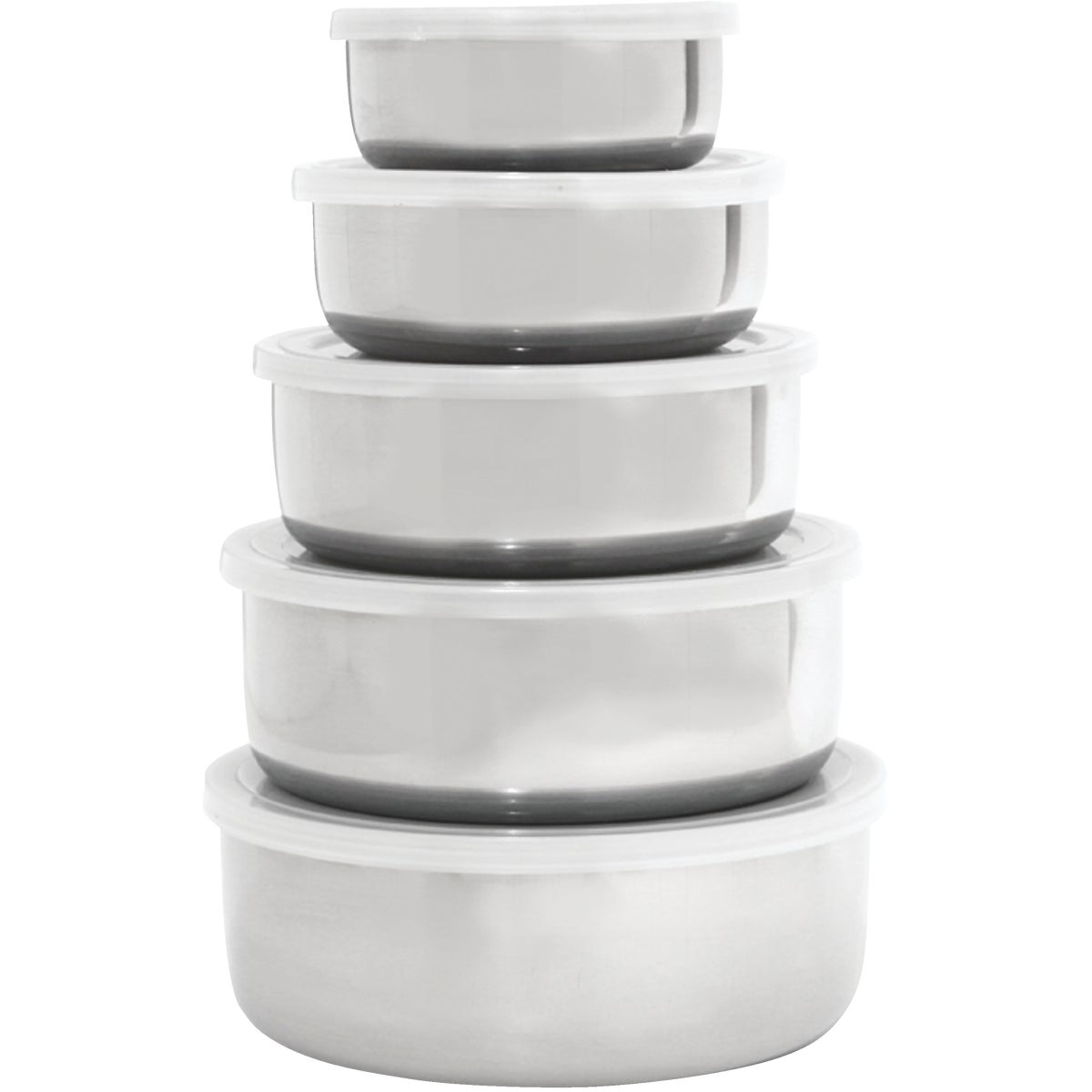 5PC SS COVERED BOWL SET - 36166 by M E Heuck Company