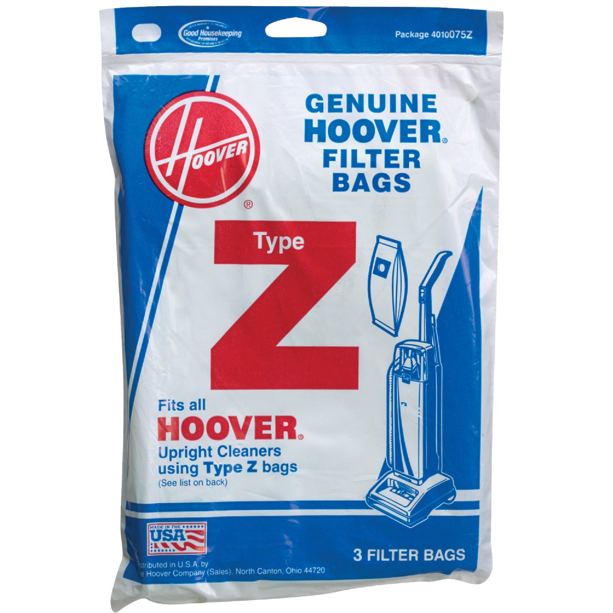 VACUUM CLEANER BAG - 4010075Z by Hoover Co