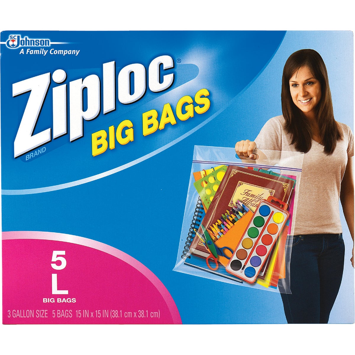 LRG DBL ZIPPR ZIPLOC BAG - 65676 by Sc Johnson