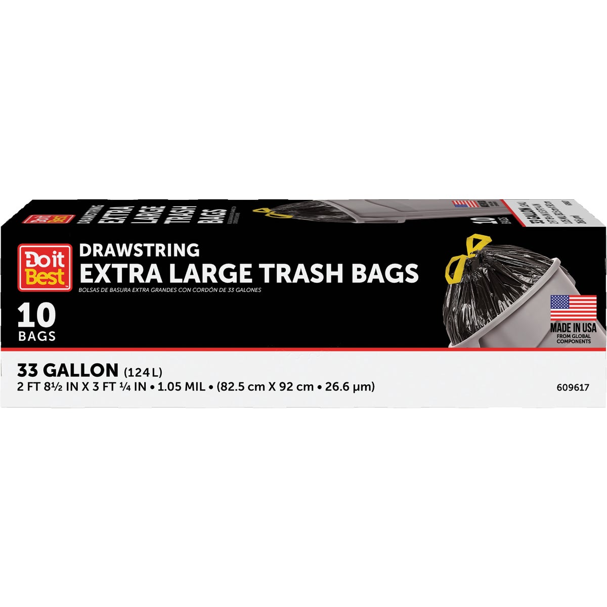 33GAL/10CT TRASH BAGS - 609617 by Presto Products