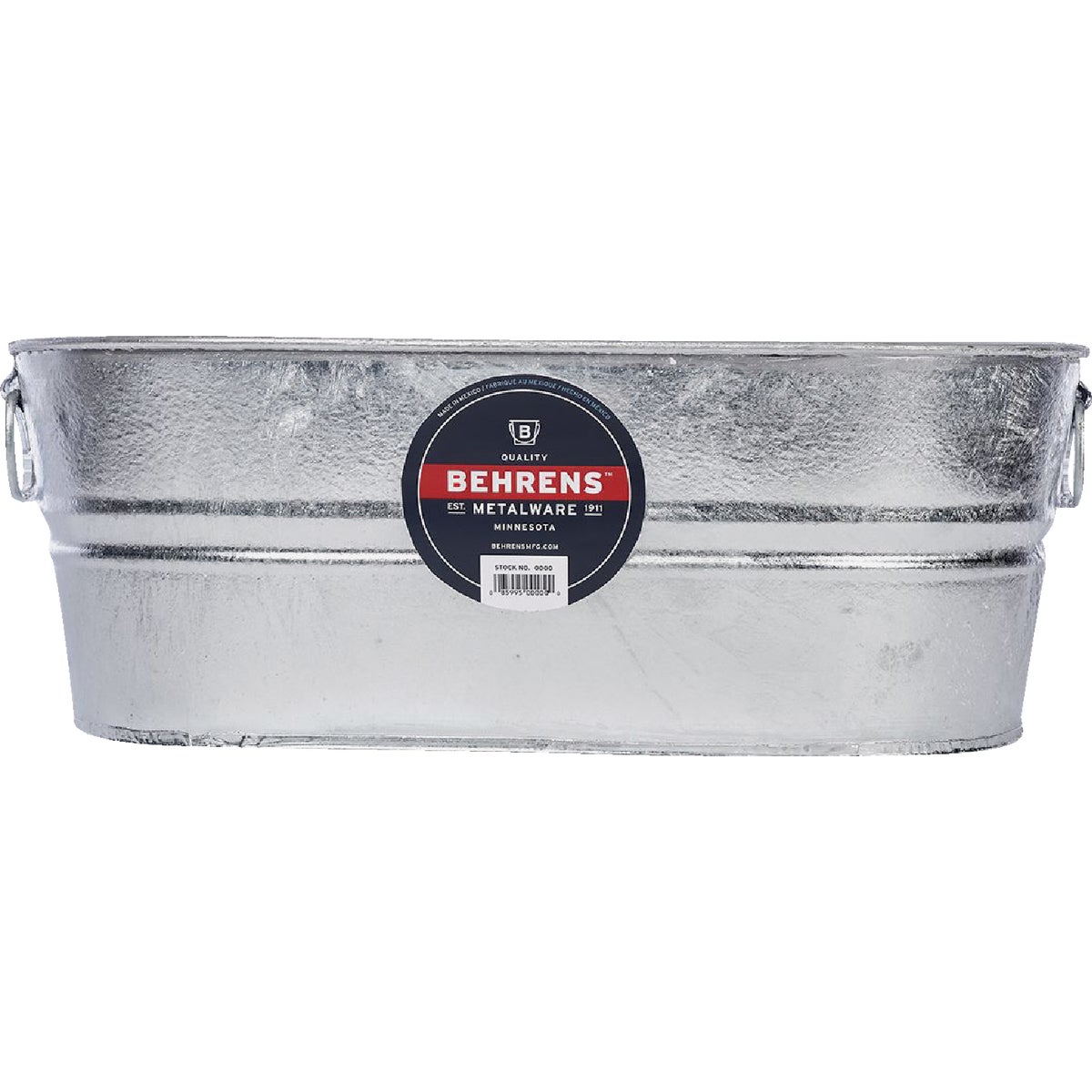 22QT HOT DIPPED OVAL TUB - 0-OV by Behrens Mfg