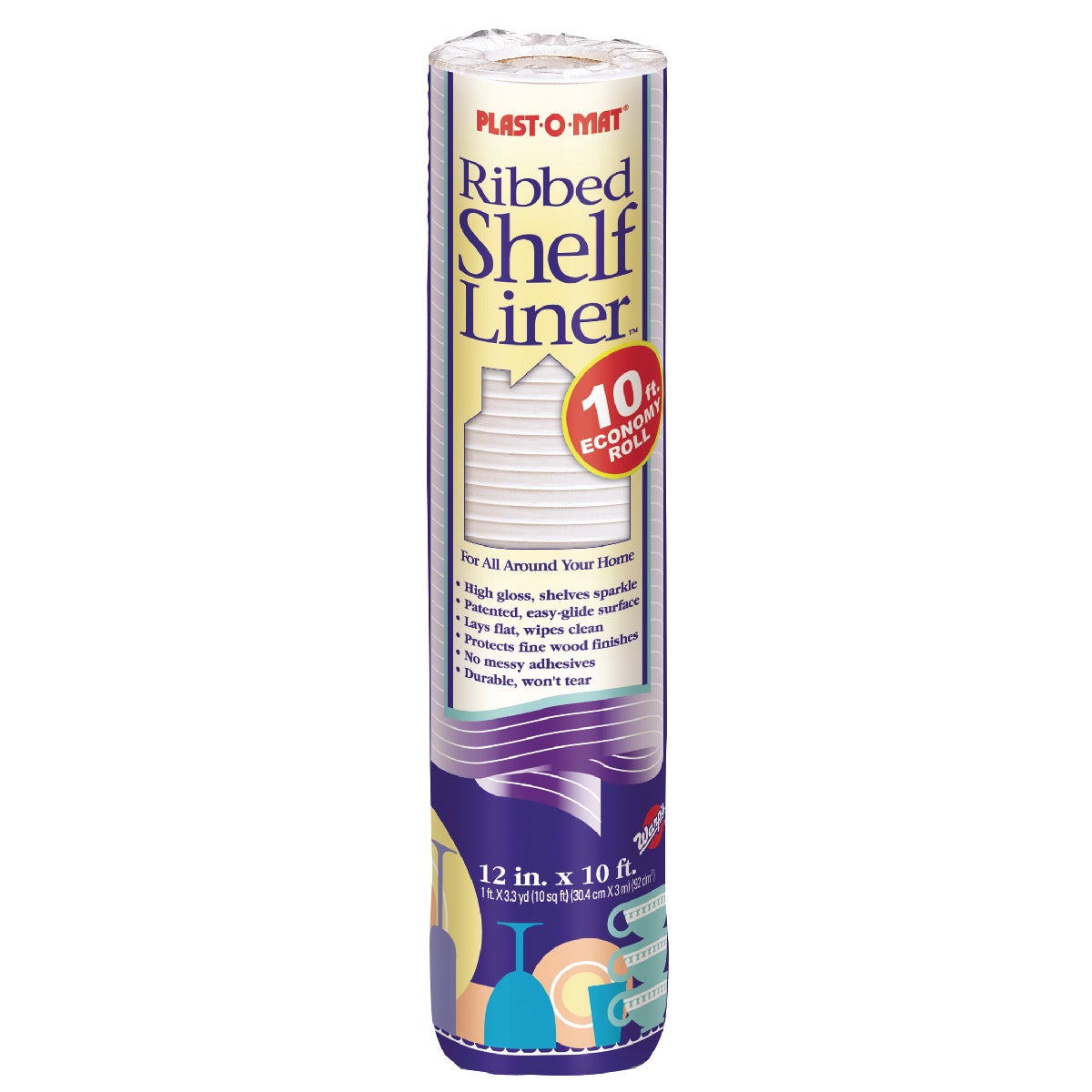 12"X10' CLR SHELF LINER - SPM110C by Warp Bros