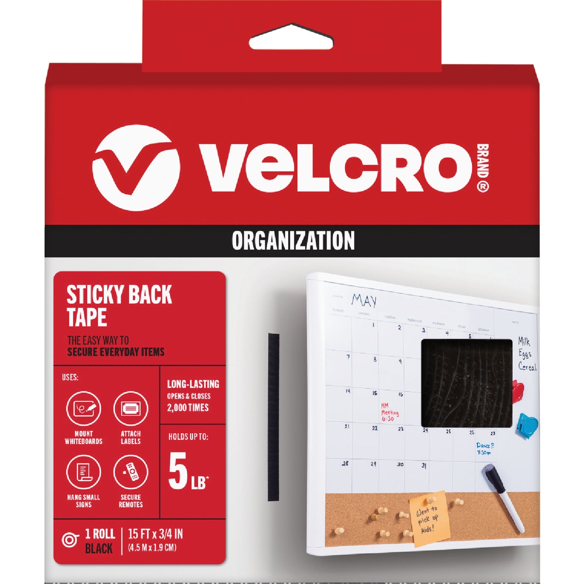 5YD BLK ADHSVE FASTENER - 90081 by Velcro Usa