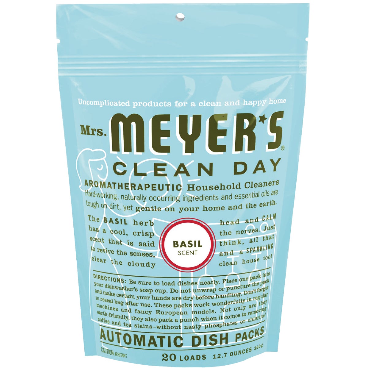 BASIL DISHWASHING PACKS - 14464 by Mrs Meyers Clean Day