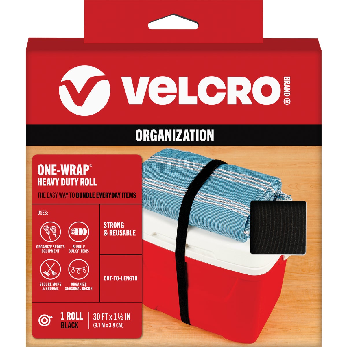 30'X1-1/2" ONEWRAP STRAP - 91372 by Velcro Usa