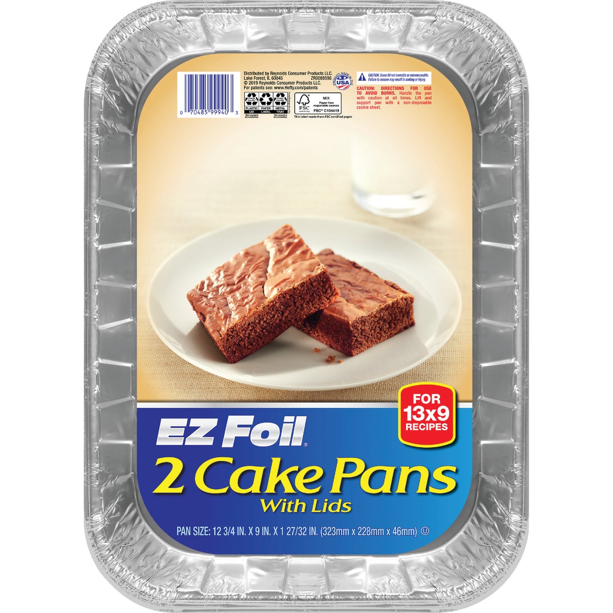 COVERED CAKE/BAKE PAN - 99940 by Pactiv/ez Foil