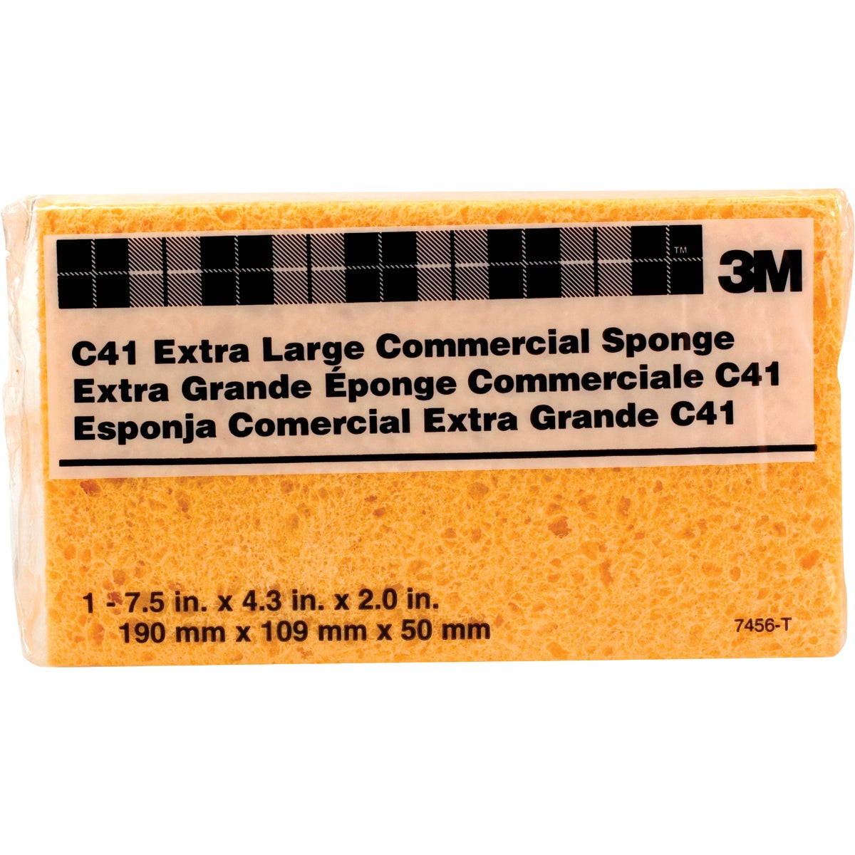 X-LRG COMMERCIAL SPONGE - 7456T by 3m Co
