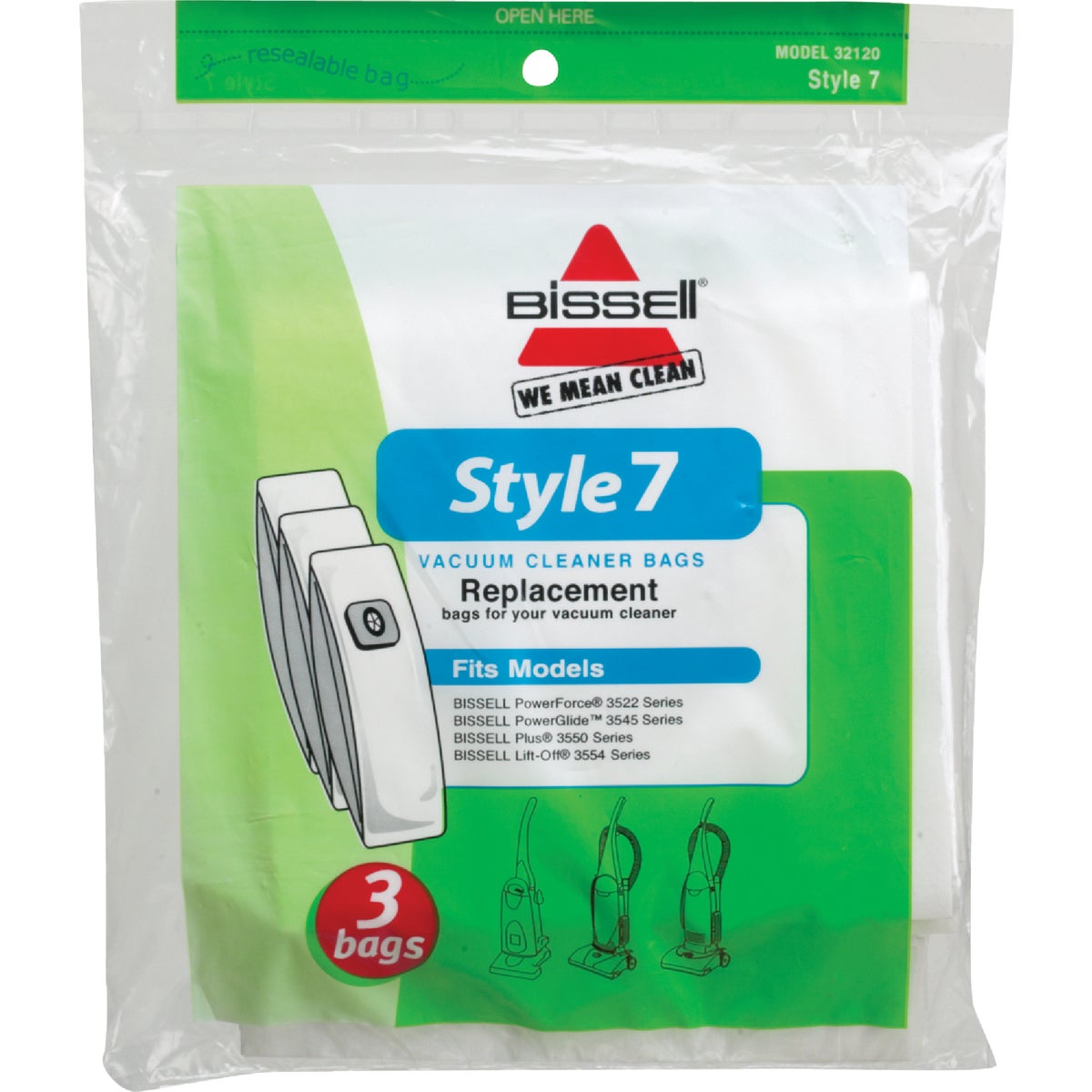 STYLE 7 VACUUM BAG - 32120 by Bissell Homecare Int
