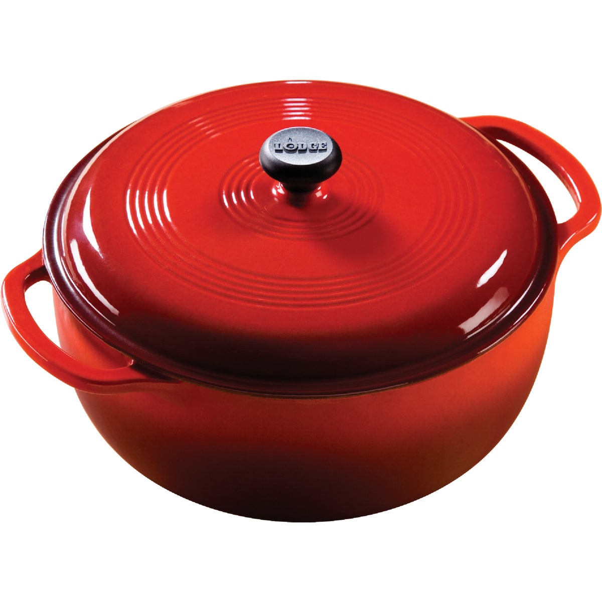 6QT RED DUTCH OVEN - EC6D43 by Lodge Mfg Co