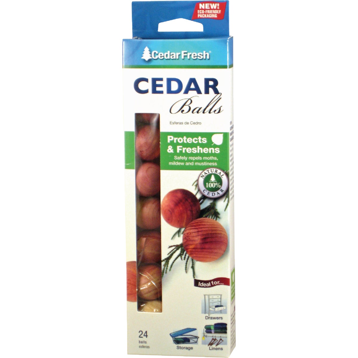 24PK CEDAR BALLS - 17824 by Household Essentials