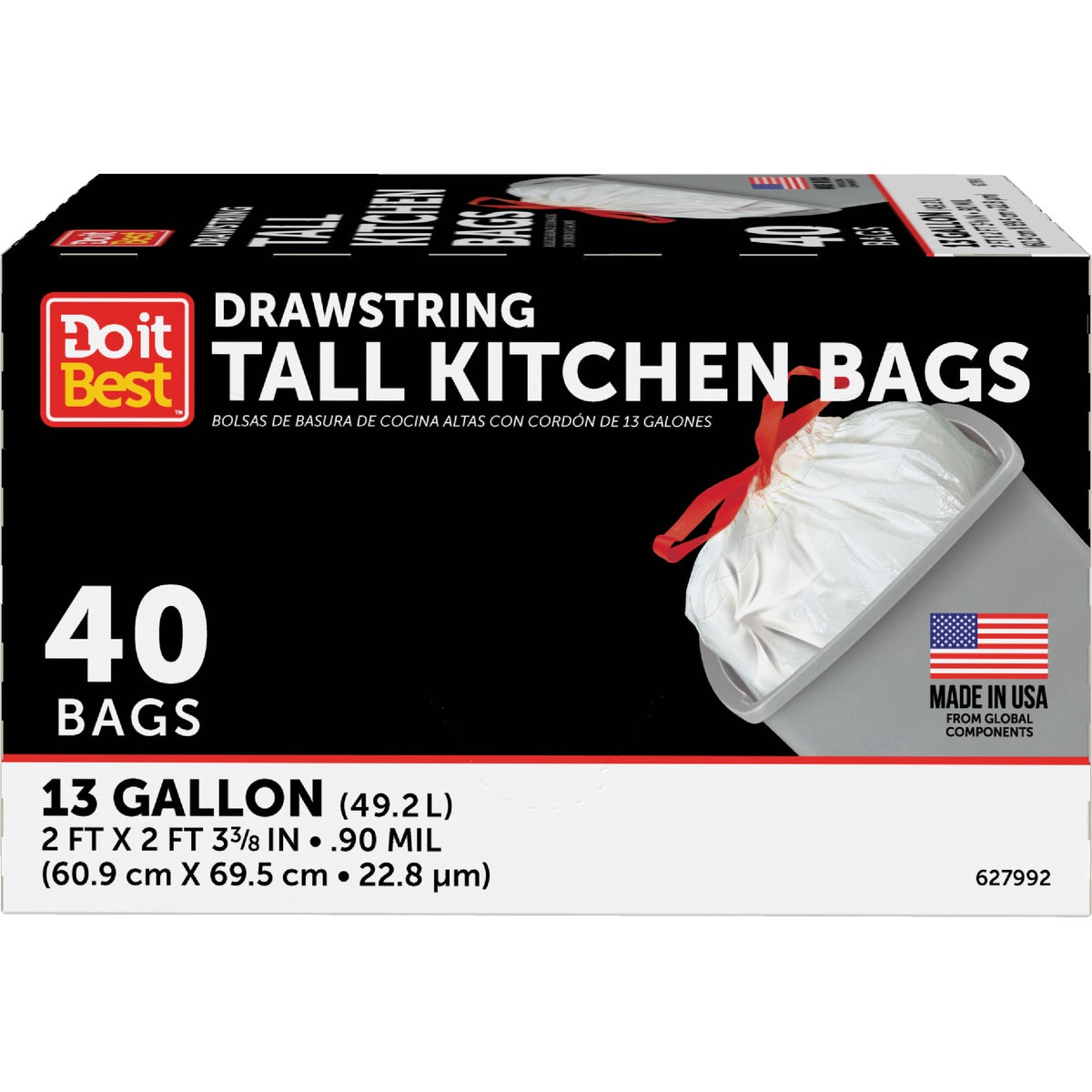 40CT 13GAL KITCHEN BAG - 627992 by Presto Products