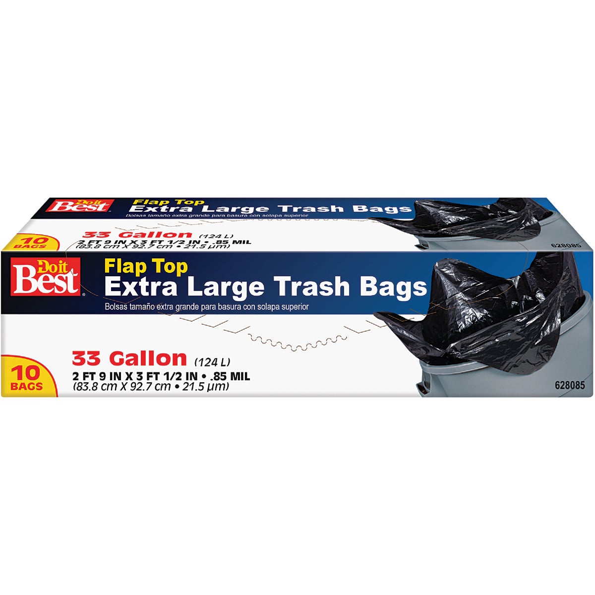 10CT 33GAL TRASH BAG - 628085 by Presto Products
