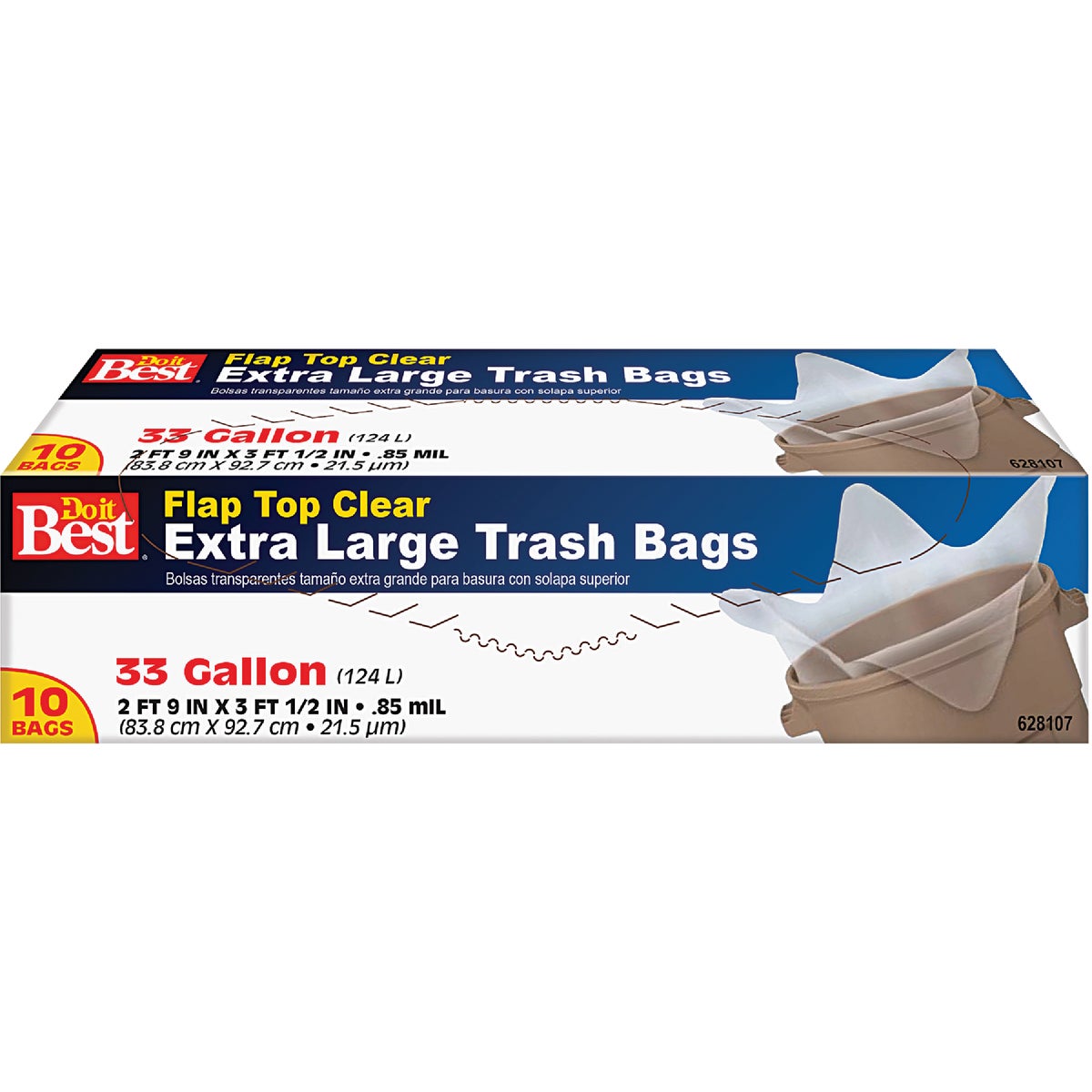 10CT 33GAL TRASH BAG - 628107 by Presto Products