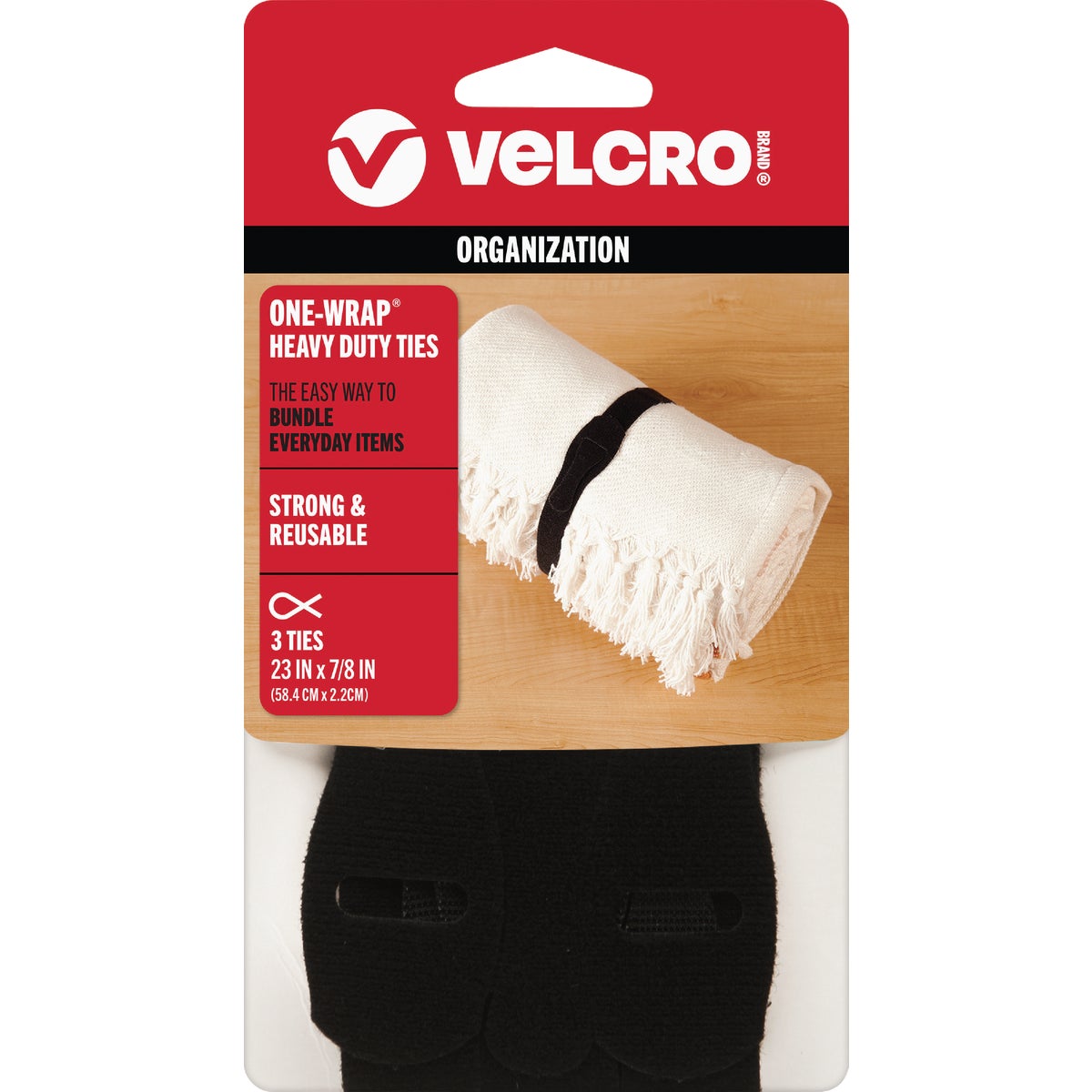 23" BLK ADHSIVE FASTENER - 90700 by Velcro Usa