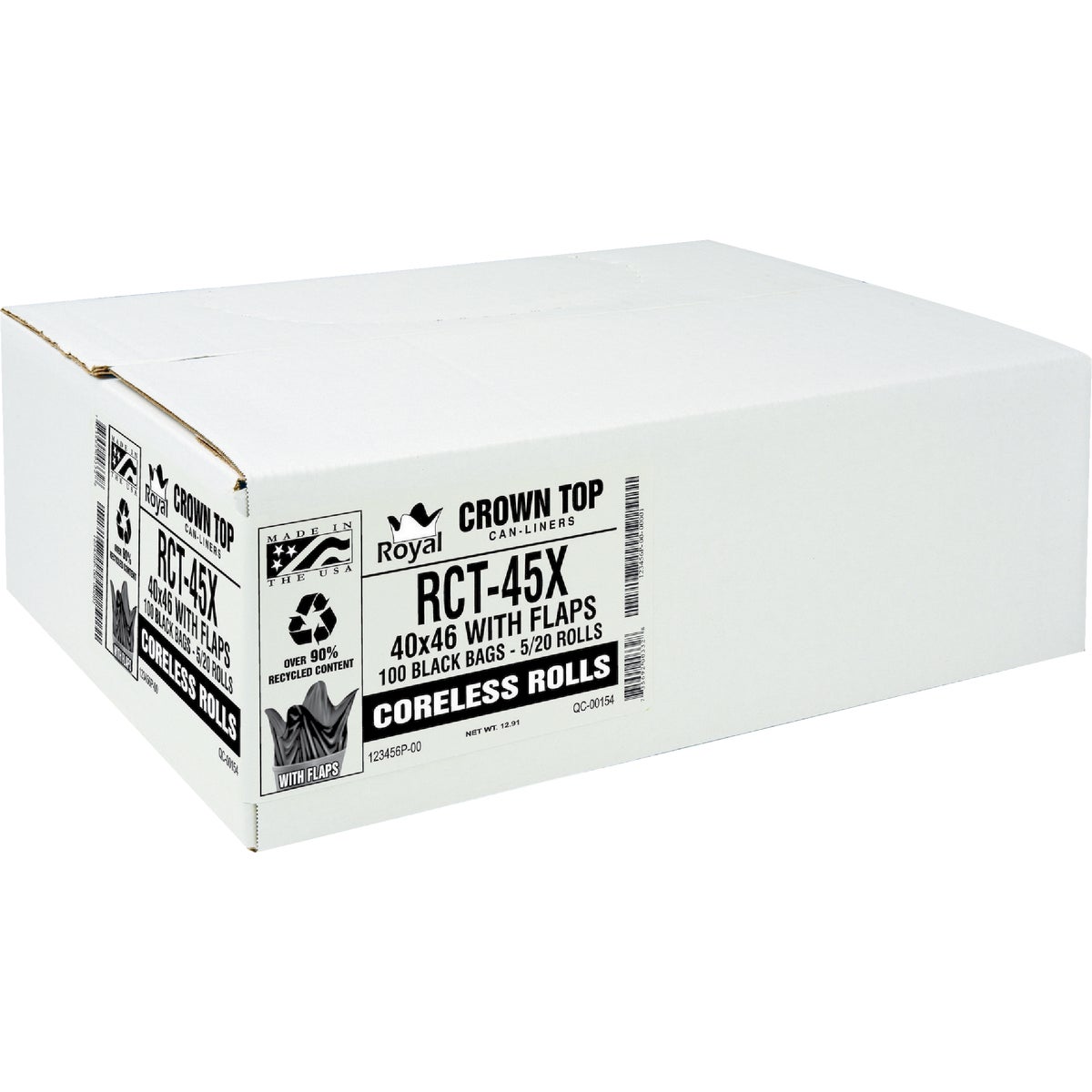 40X47 XH BLACK CAN LINER - RL-4047XH by Aluf Plastics Incom